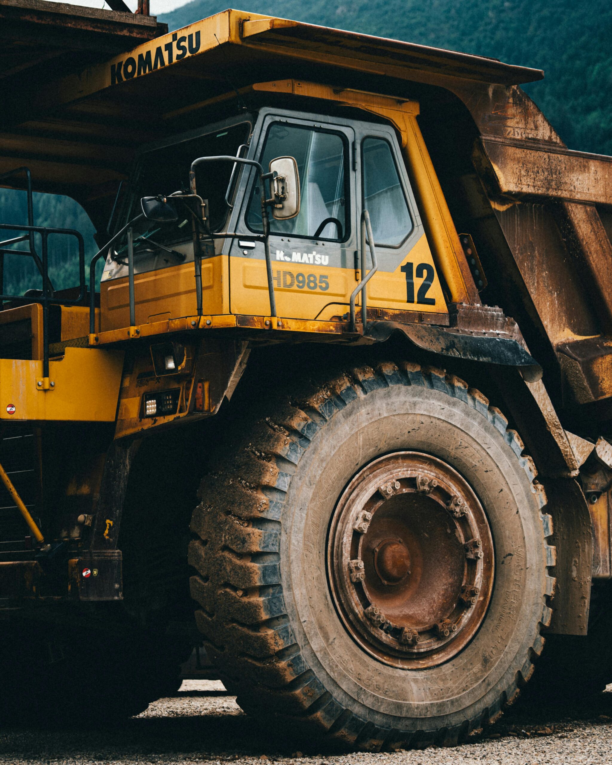 Komatsu heavy machinery mining